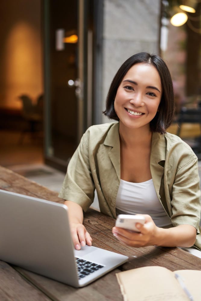 Professional woman with laptop